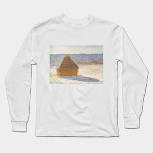 Grainstack in the Morning by Claude Monet Long Sleeve T-Shirt